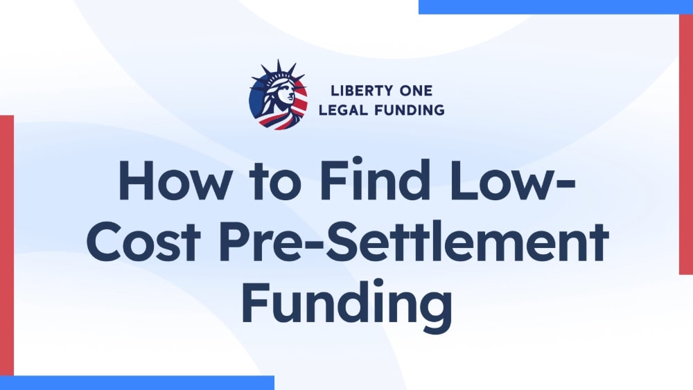 how to find low-cost pre-settlement funding
