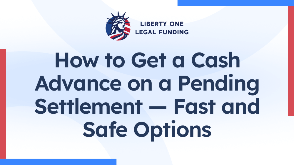 how to get a cash advance on a pending settlement